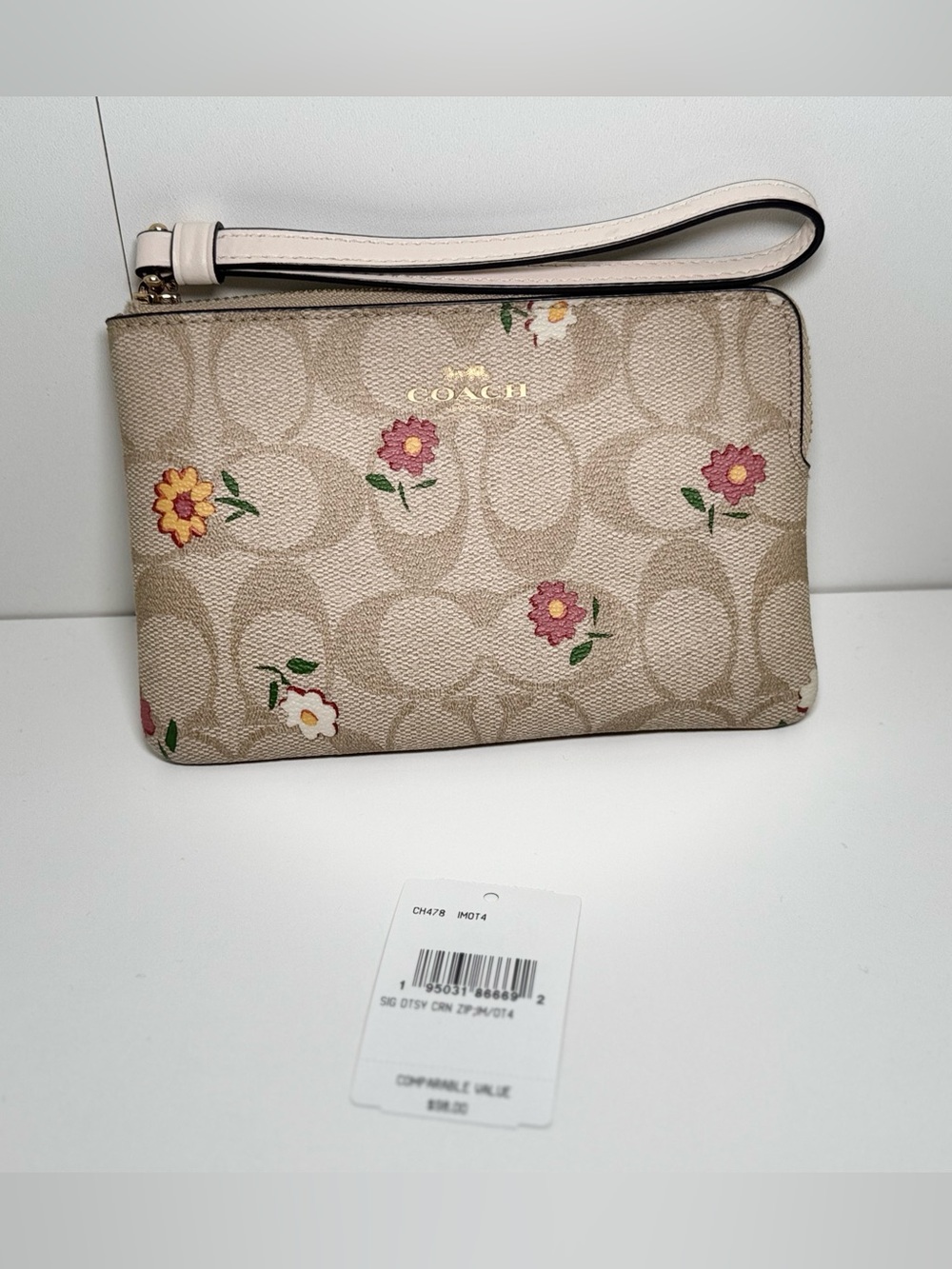 Coach Floral Wristlet